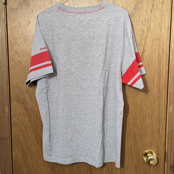 Washington Capitals Shirt Mens Large Reebok Red short Sleeve Hockey NHL - Picture 2 of 3